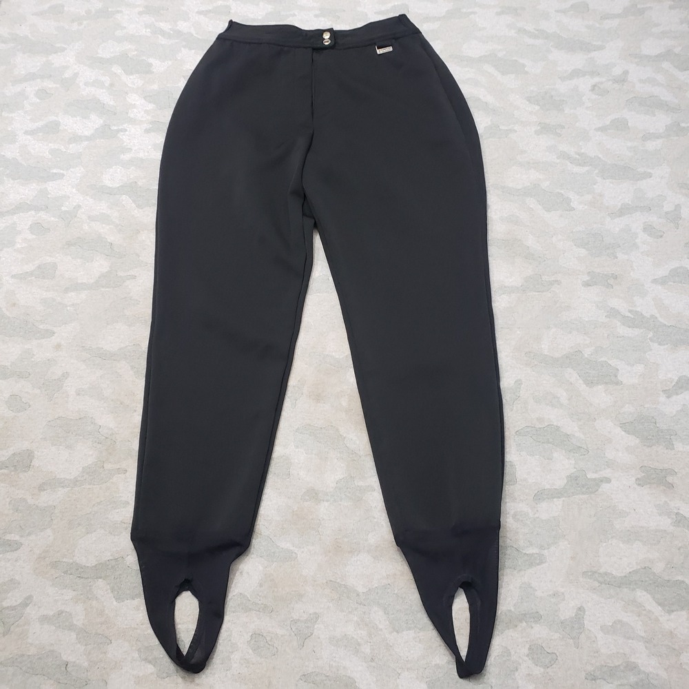 Edelweiss Stirrup Pants Womens 14 Black Wool Blend Ski Outdoors